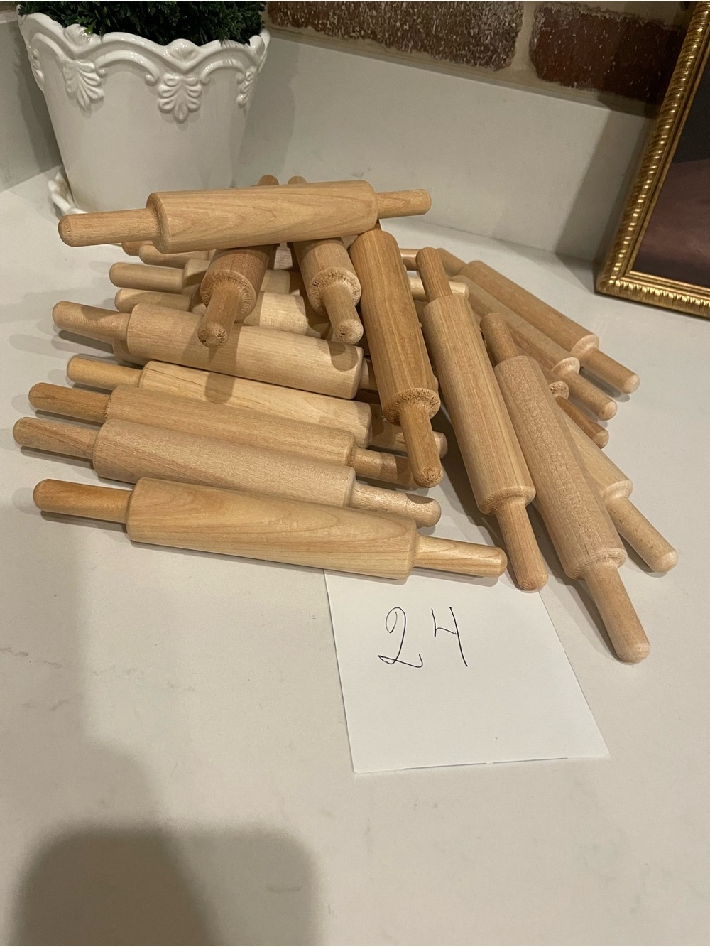 Natural Wood Mini Rolling Pins (24 Pack) - Home Accents